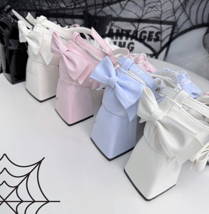 Girly Heart - Sweet Lolita Chunky Heels Shoes, Dreamy Bows 44740:820938