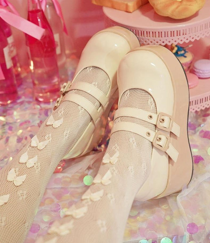 MODO~Sweet Lolita Platform Shoes Multiple Colors Elevated Shoes