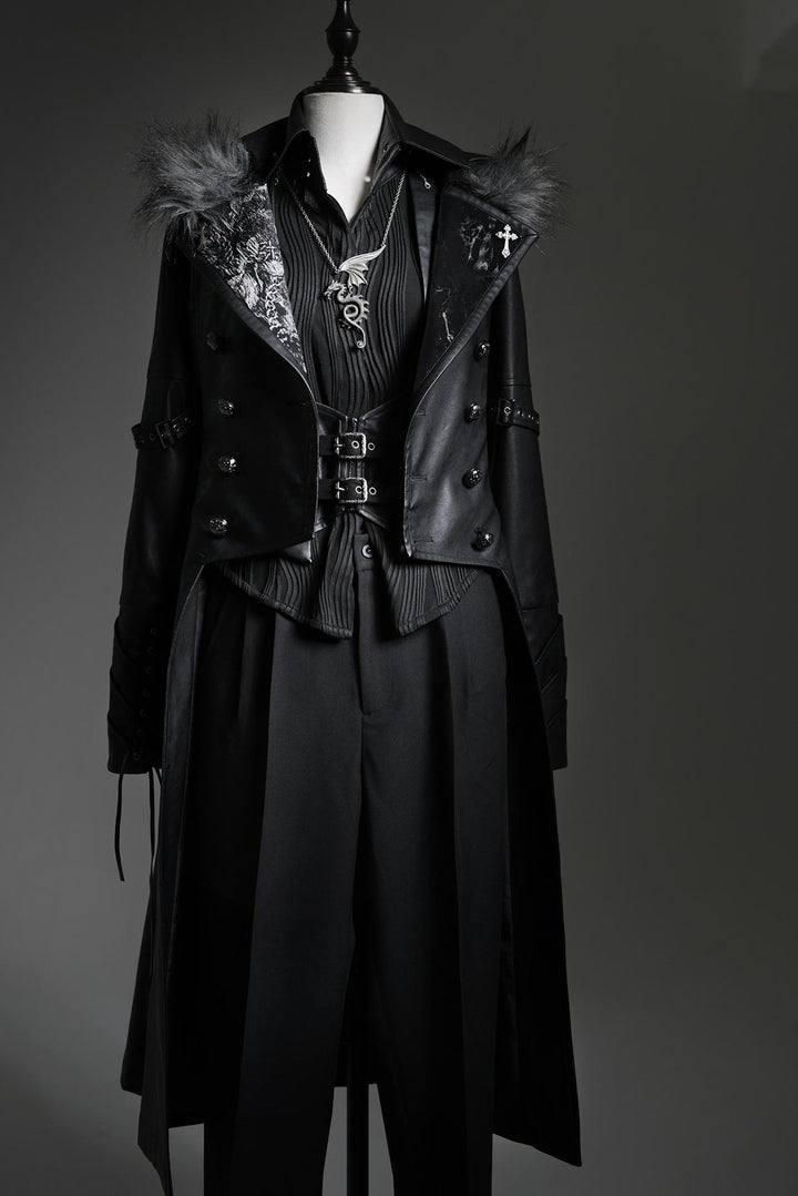 Lilith House~WYRM Breath~Ouji Lolita Coat Handsome Slim Windbreaker   