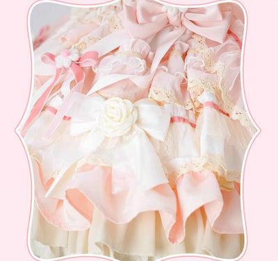 FelinaeCookieLolita~Cupid~Sweet Lolita OP Dress Set Pink Lolita Dress   