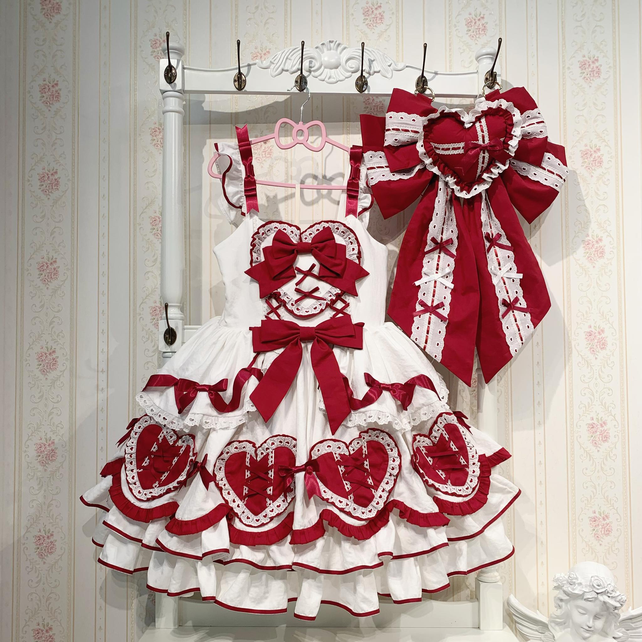 Chubby Cat Diary - Icing Sugar Gift Box - Plus Size Sweet Lolita JSK Dress Set