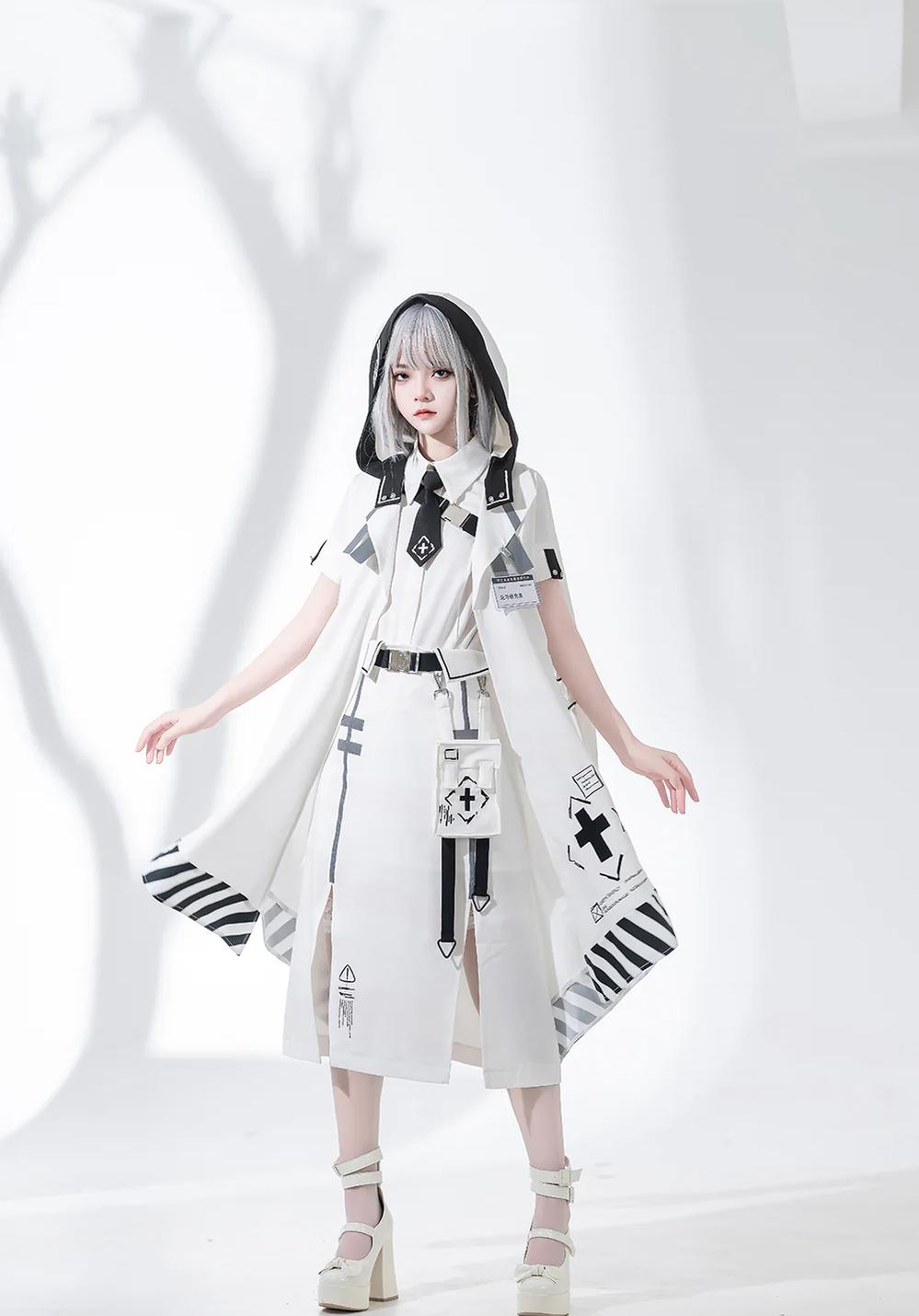 Princess Chronicles~Dry sea and Ashlar~Ouji Lolita White Cloak Set   