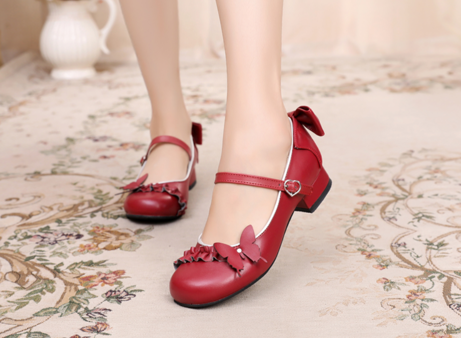 Sosic~Stand Still and Don't Fly~Daily Sweet Lolita Round Toe Handmade Shoes 12916:160706