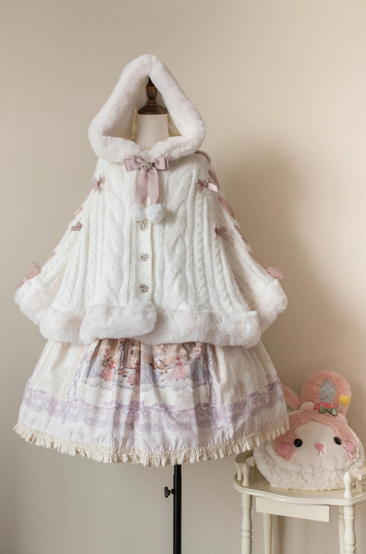 MIST~Sweet Bliss~Sweet Lolita Cape Winter Lolita Sweater Coat