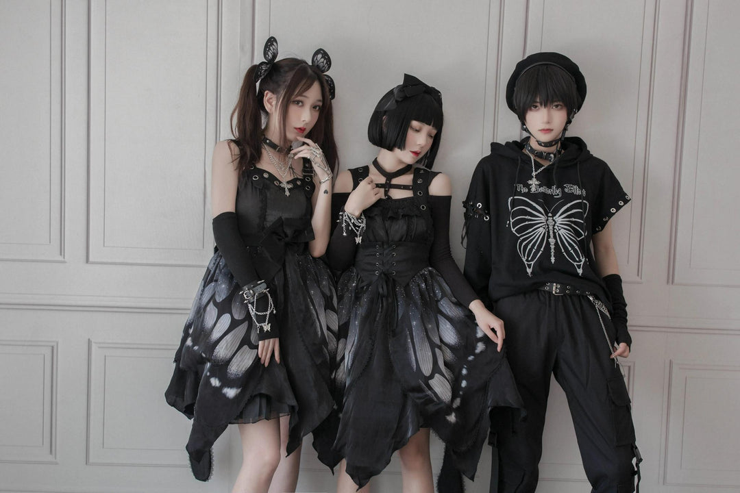 Star Fantasy~Butterfly Effect Normal Waist JSK Punk Dress