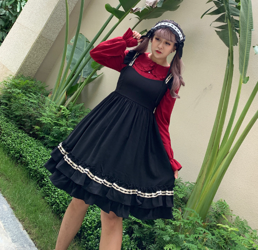 Niu Niu~Plus Size Lolita Blouse Long Sleeve Shirt   