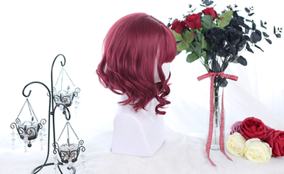 Dalao Home~Mango~Kawaii Lolita Gentle Short Curly Red Wig   