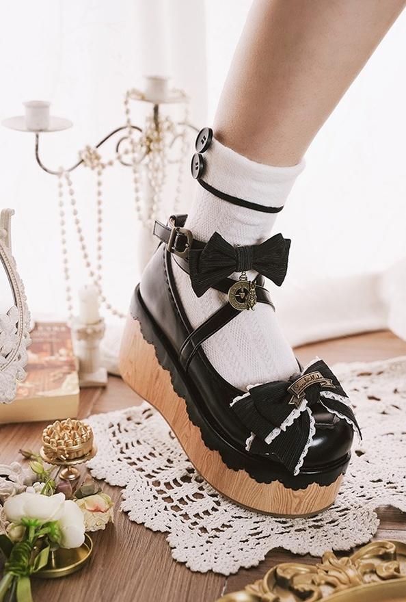 MODO~Hide and Seek~Kawaii Lolita Platform Shoes Thick Sole Shoes