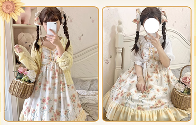 GD Lolita~Sun Flower Story~Daily Lolita Sun Flower Print JSK   