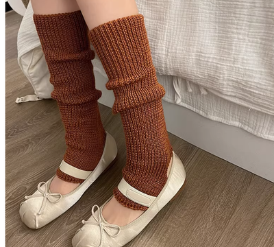 WAGUIR~Fashionable Lolita Solid Color Leg Warmer Multicolors   