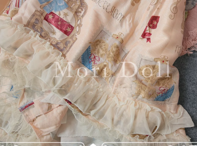 Mori Doll~Artist~Sweet Bow Pattern Print OP Multicolors   
