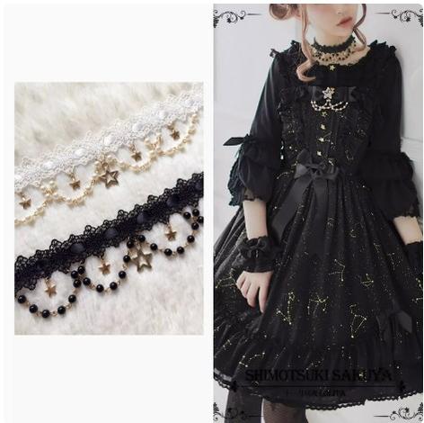 Sakuya Lolita~Whisper Of Stars~Constellation Foil Printing Elegant Lolita High Waist JSK Dress   