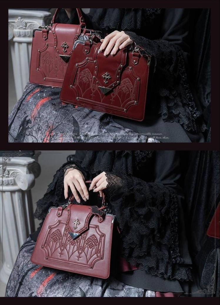 Gothic Lolita Handbag & Jabot