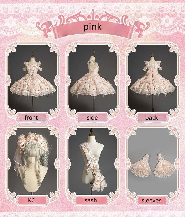 Puppets and Doll - Dream Bow - Bow Decoration Voile Gorgeous Lolita JSK 43464:777047