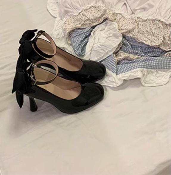 Bingo Lulu~Farewell Gift~Elegant Lolita High Heels Low Cut Mary Jane Shoes   