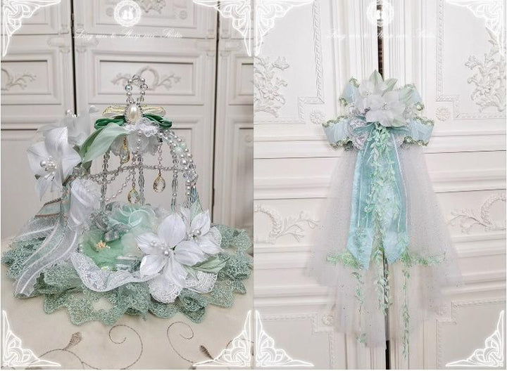 Long and Pointed Ears~Lily Overture~Wedding Lolita Dress Set Bridal Dress   