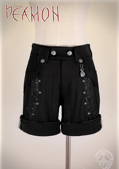 Little Deamon~Goth Lolita Shorts Prince Gay Men Ouji Shorts   