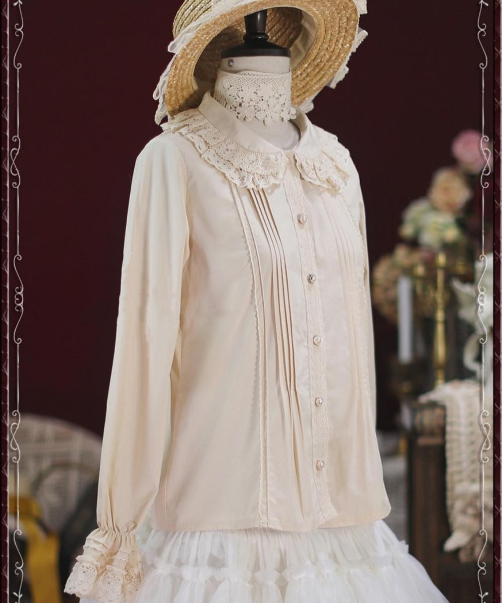 Tiny Garden~Cotton Retro Lace Lolita Blouse   