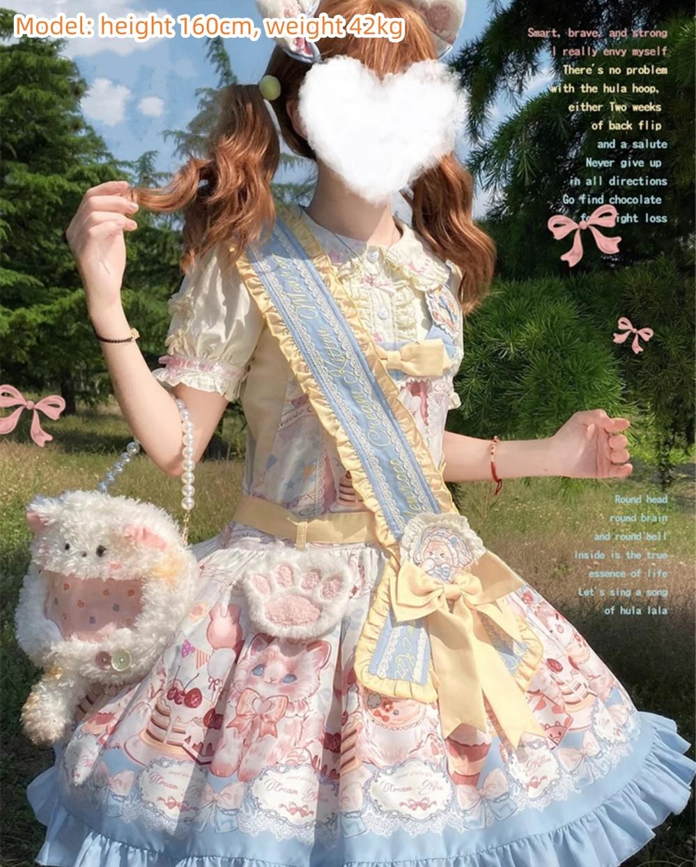 Mewroco~Sweet Lolita Salopette Daily Cute Lolita Dress   