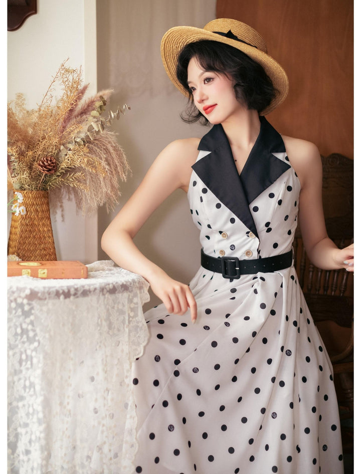 Forest Wardrobe - Afternoon Forest - Vintage Lolita Halter-neck JSK Dress in French Style