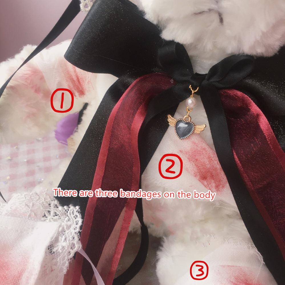 (BFM)Chestnut Lolita~Gothic Lolita Bag Dark Bloody Bear Bag