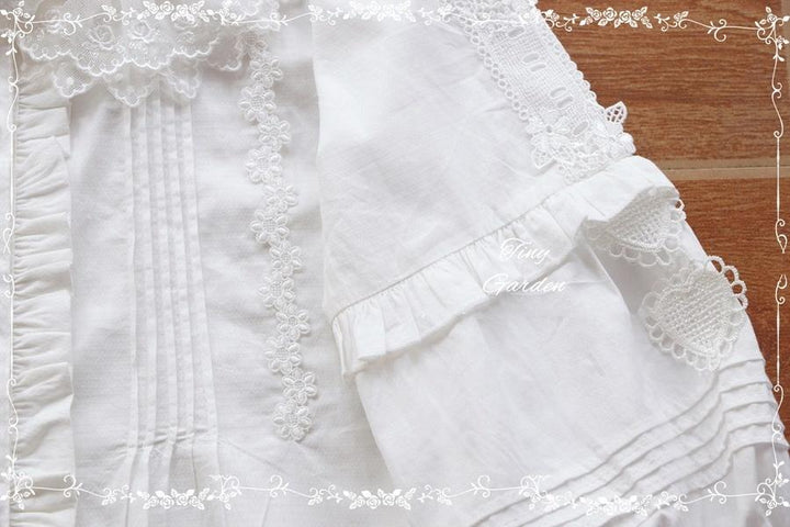 Tiny Garden~Robin~Kawaii Lolita Cotton Blouse 684:599792