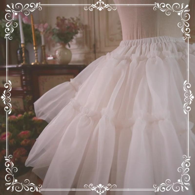 Aurora&Ariel - Super Puffy A-Line Lolita Petticoat | 18" (45cm) Length, Cotton Lining