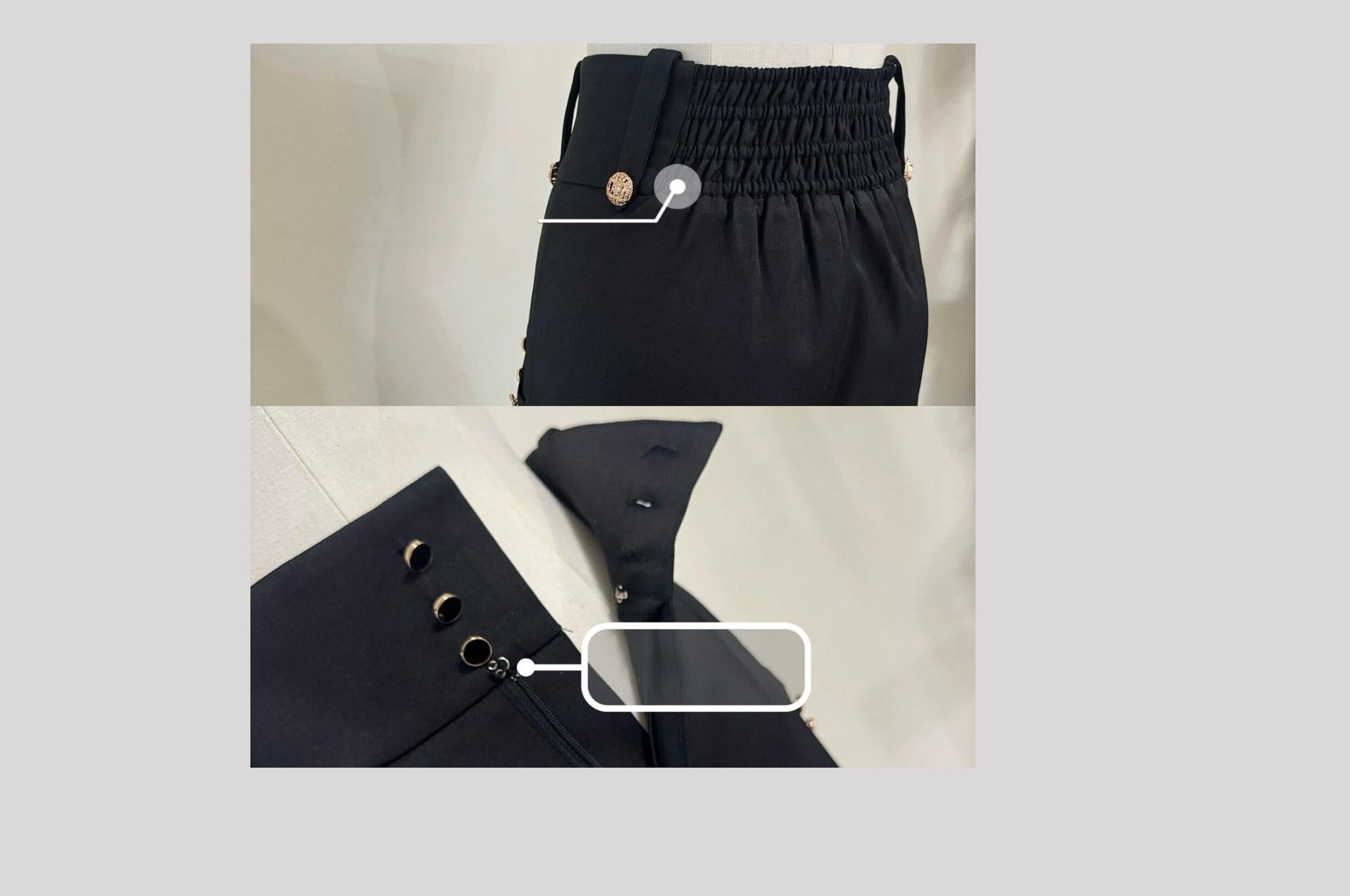 Fallen Moon Code - Retro Military Lolita Capelet-Sleeve Set: Vest, Skirt & Pants