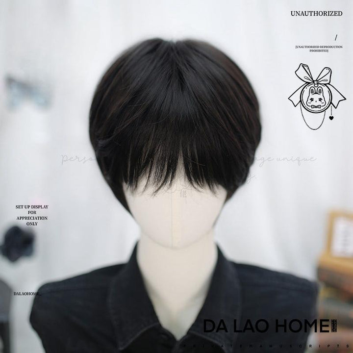 Dalao Home~Ouji Lolita Short Wig with Natural Color and Layered Cuts