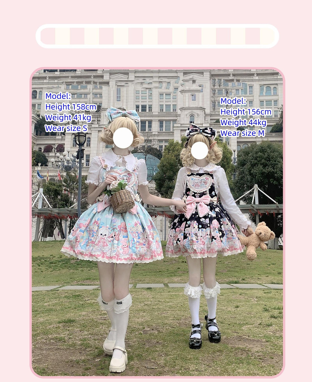 (Buyforme)DreamWhale~Puppy Parks~Sweet Lolita Kawaii Puppy Lolita Salopette