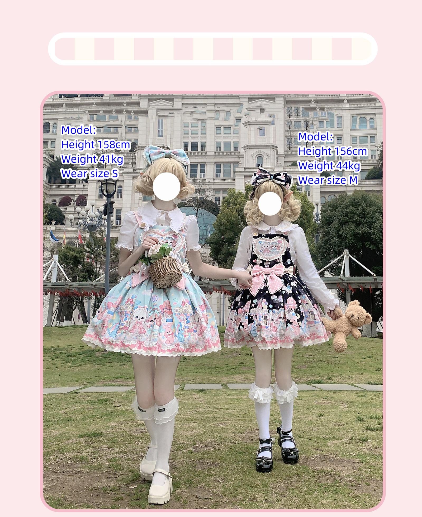 DreamWhale - Puppy Parks - Sweet Lolita Kawaii Puppy Lolita Salopette