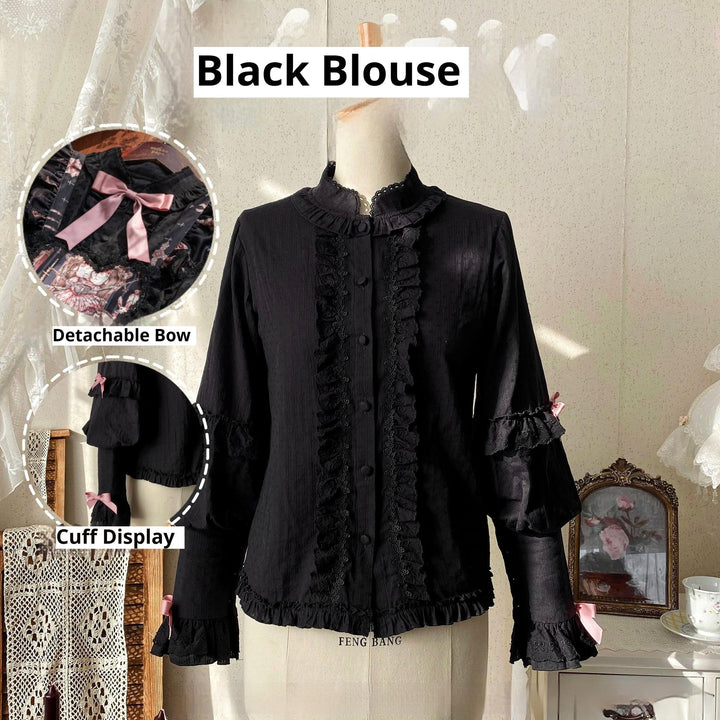 Uncle Wall Original~Missing Lamb Case~Gothic Lolita Dress Set with Sheep Prints (L M S) 42971:760755
