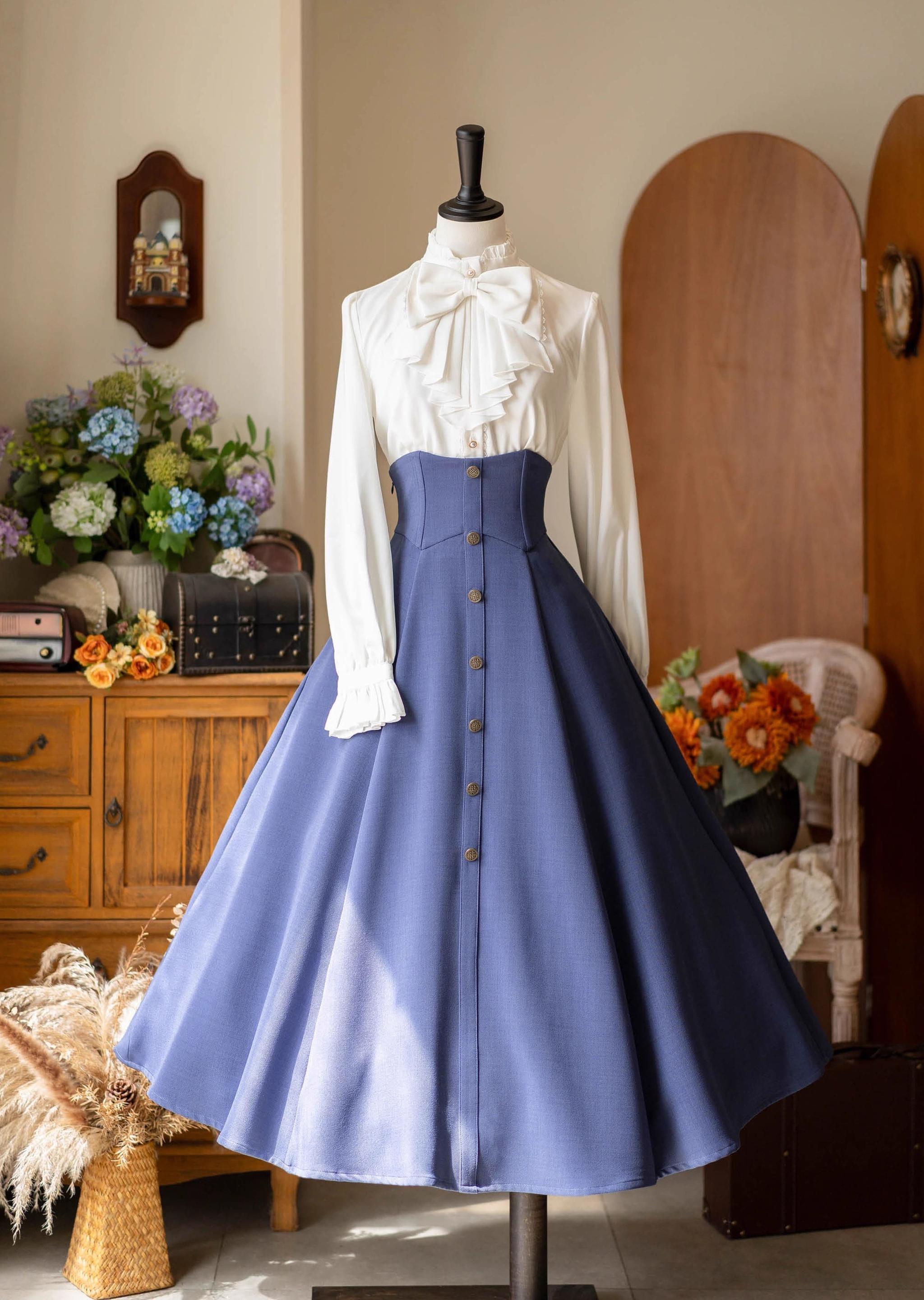 Forest Wardrobe - Forest Revelation - Classic Lolita Fishbone Long Skirt, Side Pockets 43922:790251