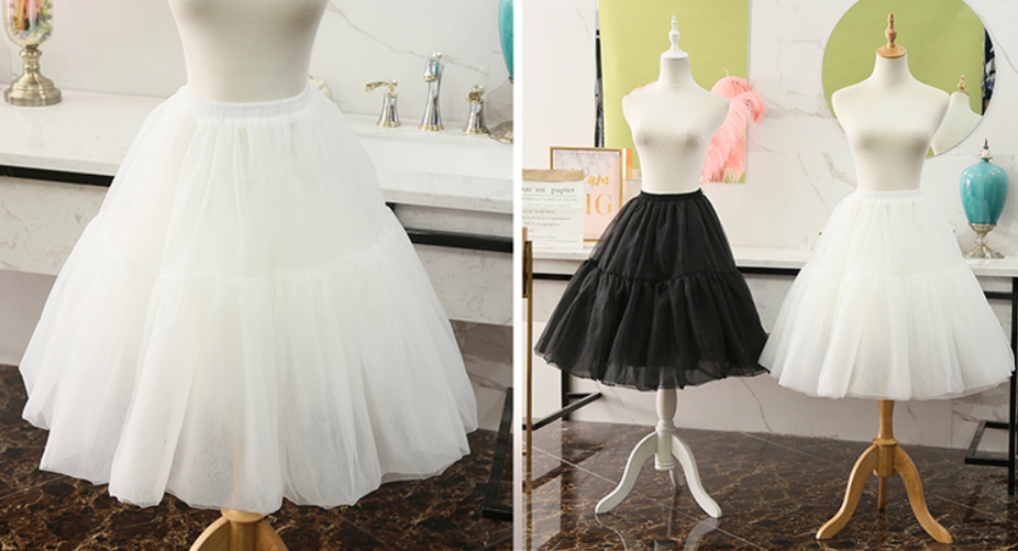 Manyiluo - Medium-length Extended Boneless Lolita Petticoat