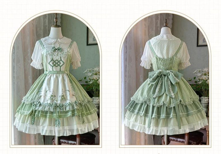 YingLuoFu~Lucky Day~Country Lolita JSK Dress Cute Lolita Dress