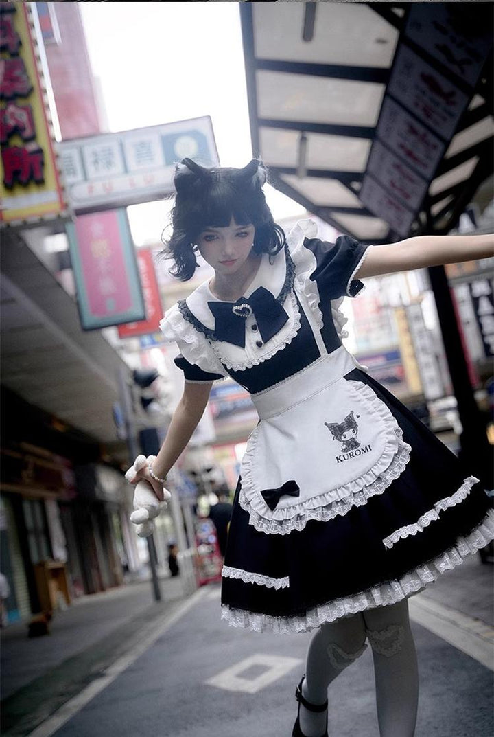 Confession Balloon~IP Collab Maid Lolita OP Dress   