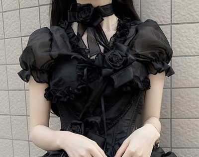 Alice girl~Heart~Elegant Lolita Bolero Short Outerwear Multicolors black XS 