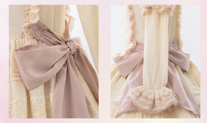 Mewroco~Flower Letter~Sweet Lolita OP Dress Doll Sense Embroidered Dress 29112:395672