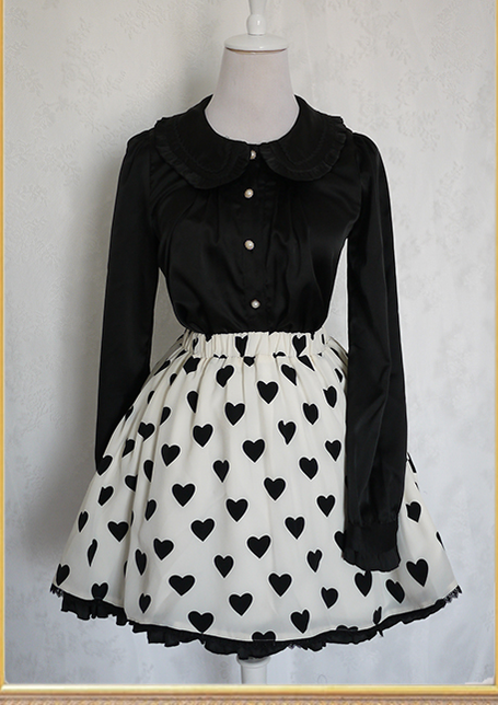 Chess Story~The Queen of Hearts~Heart-shaped Pattern Lolita Skirt   