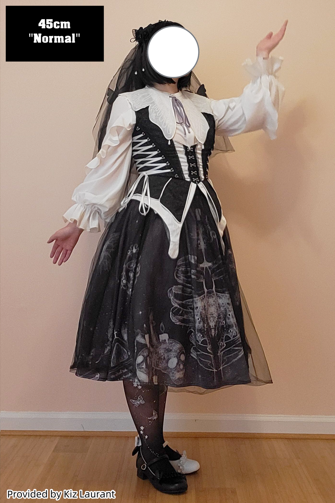 Aurora&Ariel -Daily A-Line Lolita Petticoat | 18" (45cm), 8.75 Yards Fabric, Cotton Lining