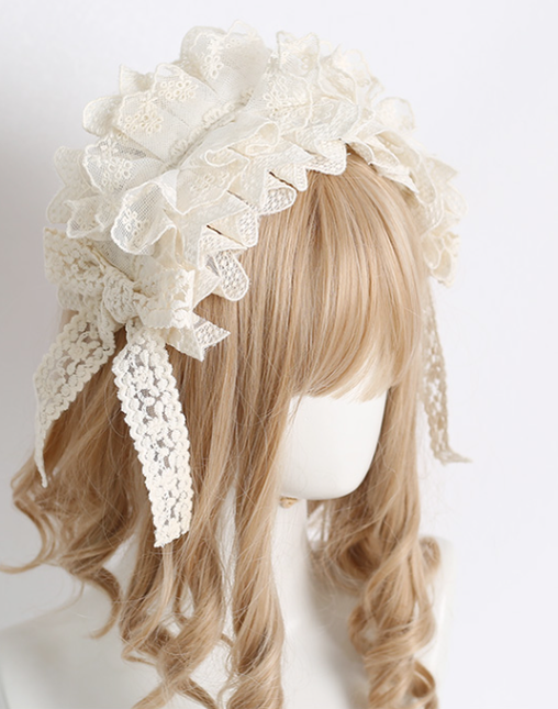 Xiaogui~XG~Sweet Lolita Lace Headdress   