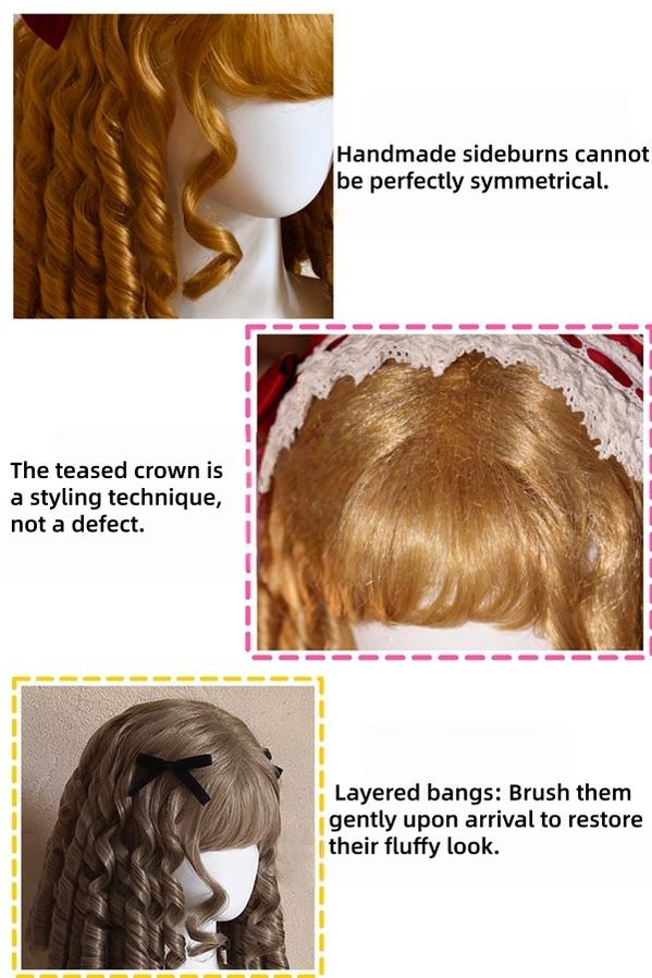 Lolita Roman Roll Wig, Shape-Resistant Fiber 44970:830372