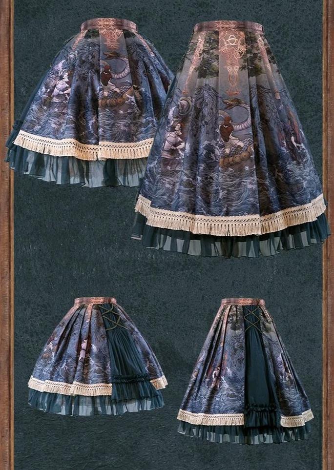 (BFM)FunCcino~Ragnarok~Nordic Style Loki Lolita JSK SK Dress 33160:406640