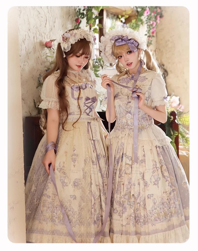 NanShengGe - Purple Memoirs - Plus Size Lolita Classic Dress Suit 43696:783277