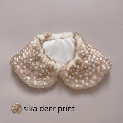 ThirtyHouse~Winter Lolita Faux Lolita Imitation Rabbit Fur Scarf Free size Sika deer print 