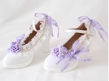 Xiaogui~Emotion Limited~Elegant Lolita Lace Bow Sandal   