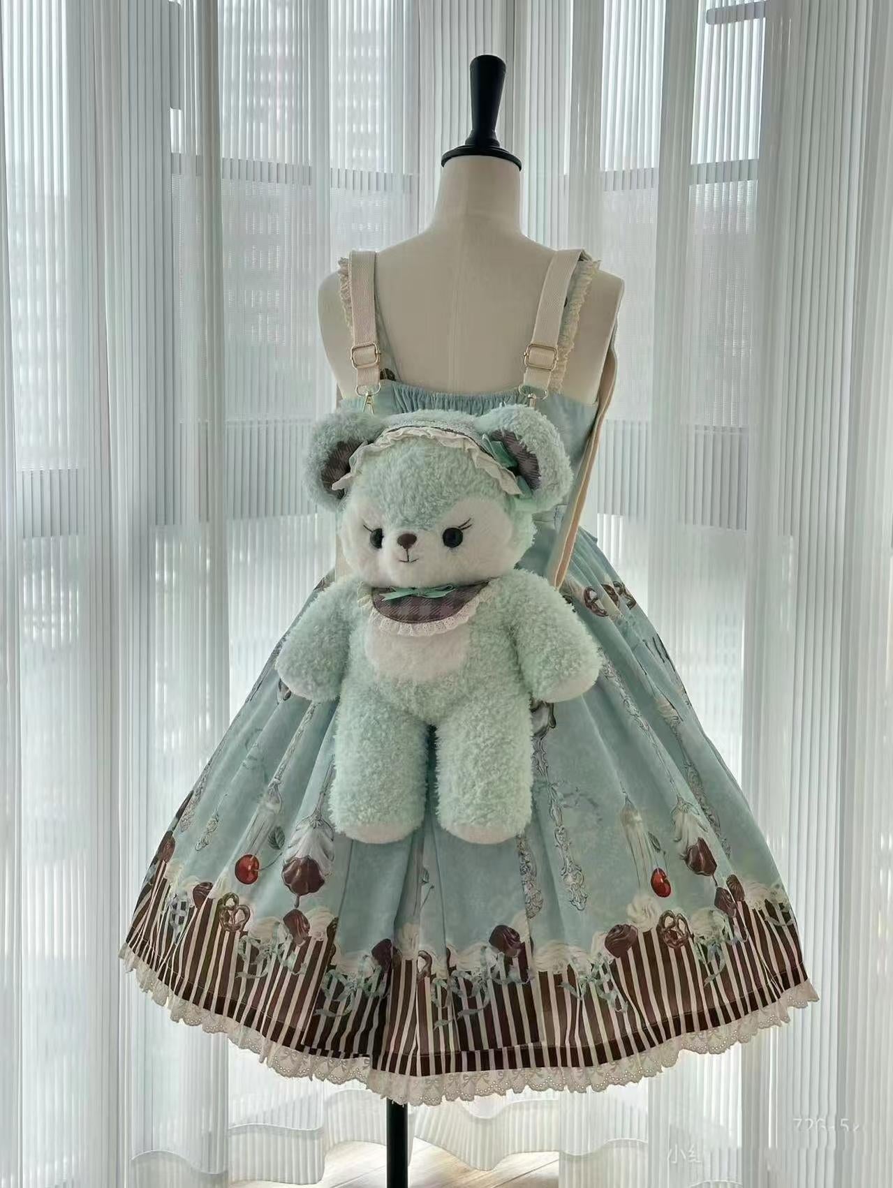 Sweet Dream Sheep - Sweet Dessert - Green Lolita Jumper Dress Lolita Headwear