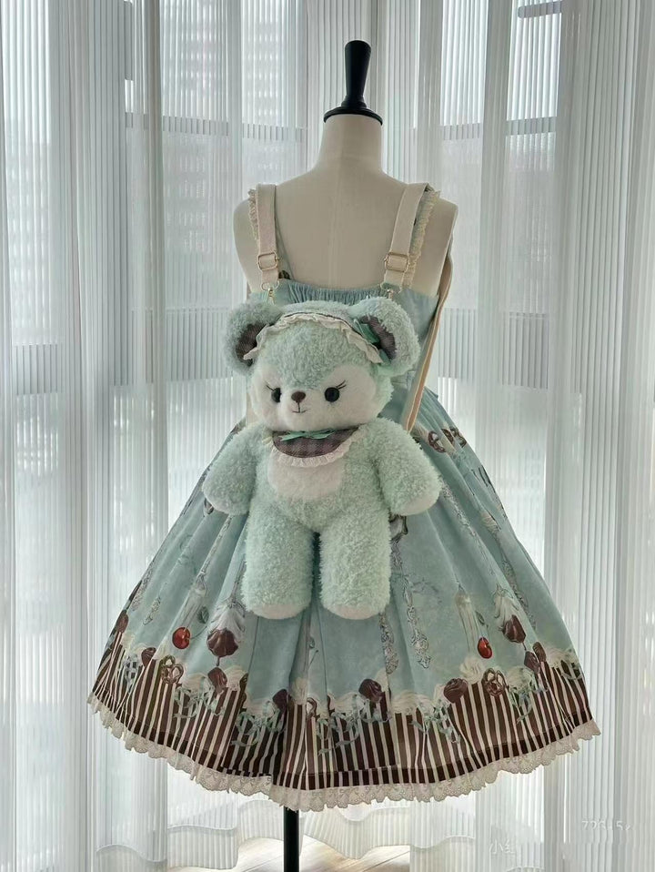 Sweet Dream Sheep~Sweet Dessert~Green Lolita Jumper Dress Lolita Headwear   