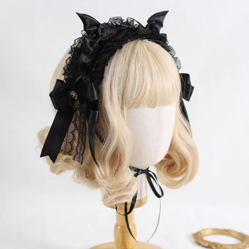 Xiaogui - Halloween Gothic Lolita Hairband, Detachable Devil Wings 44225:798845