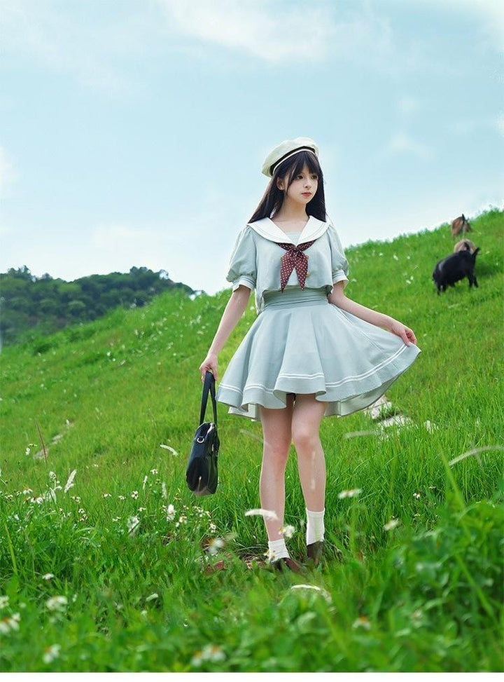 Beleganty - Sea and Wind Separate SP 3.0 - Sailor Lolita Skirt, Long/Short Lengths